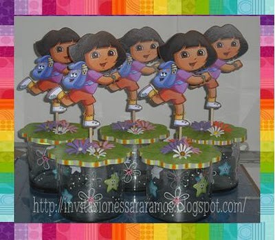 CENTROS DE MESA DORA LA EXPLORADORA